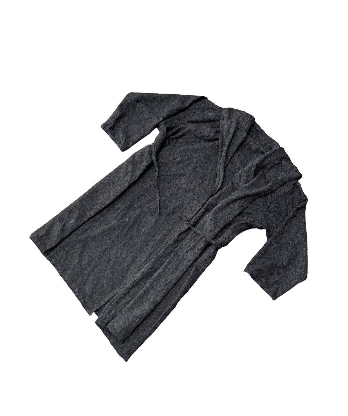 Designer × Issey Miyake Vintage Issey Miyake Plantation Wool Long Unisex Jacket Size US L / EU 52-54 / 3 - 4 Thumbnail