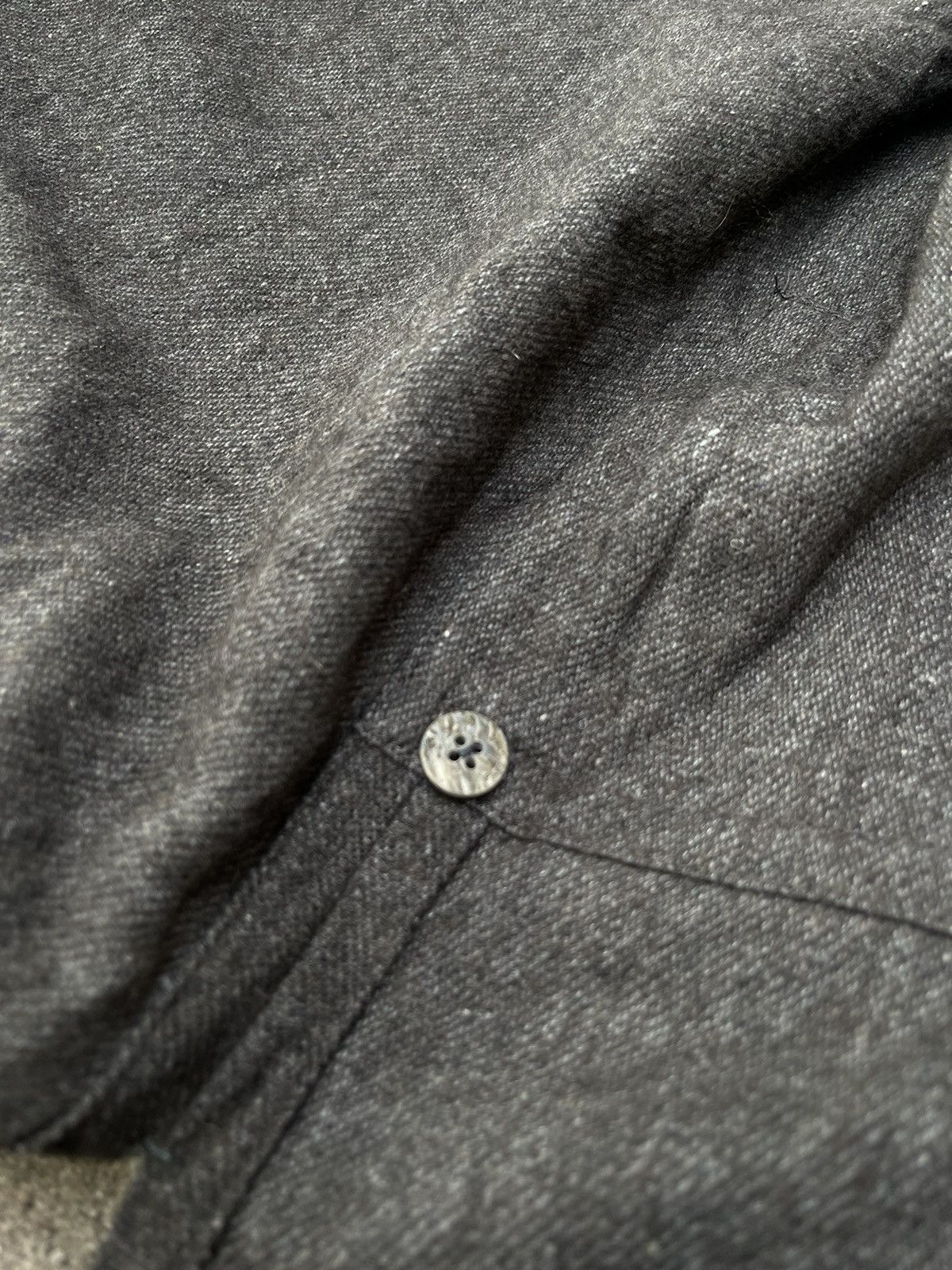 Designer × Issey Miyake Vintage Issey Miyake Plantation Wool Long Unisex Jacket Size US L / EU 52-54 / 3 - 12 Thumbnail