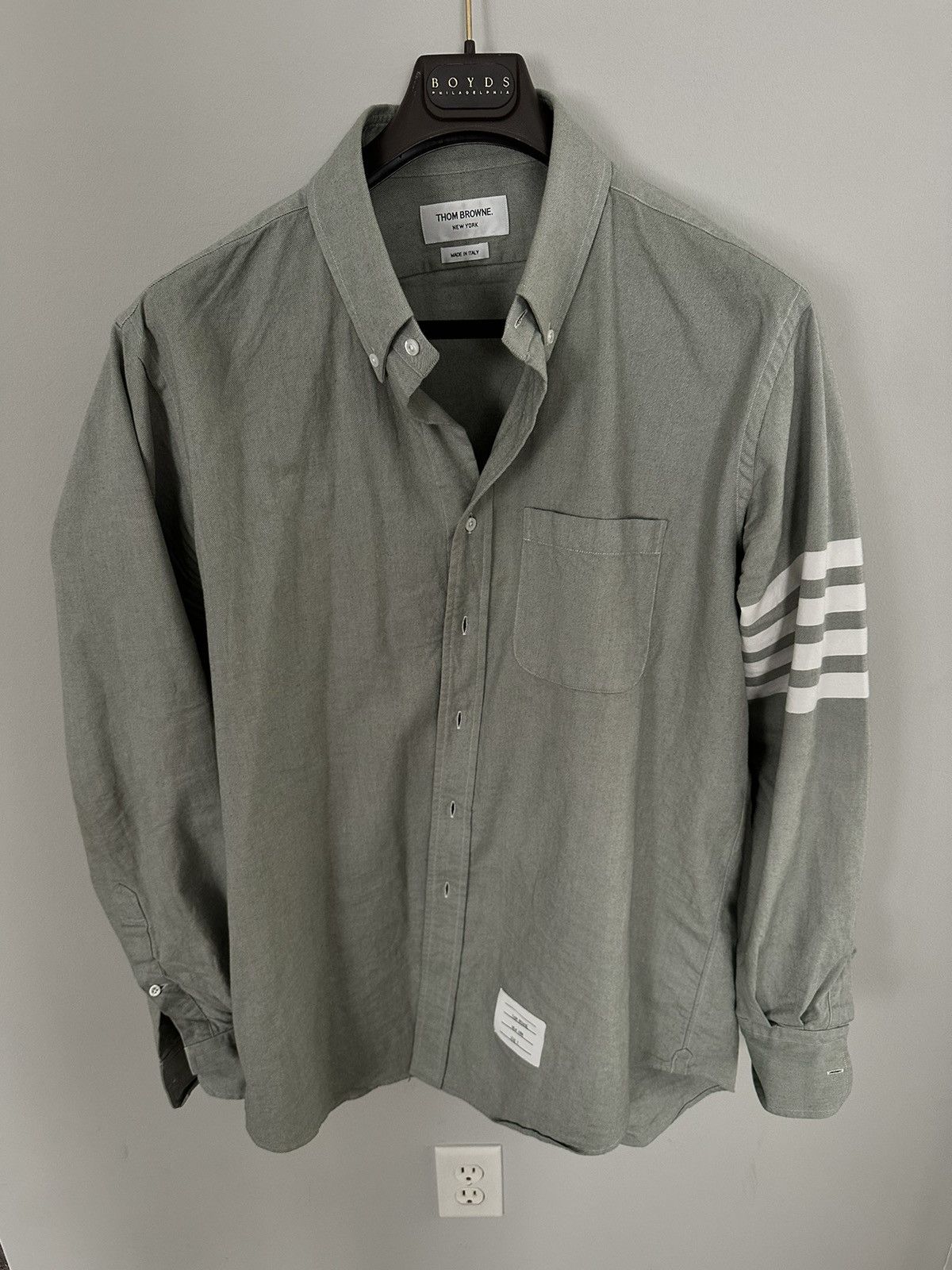 Image of Thom Browne Oxford Green, Men's (Size XL)