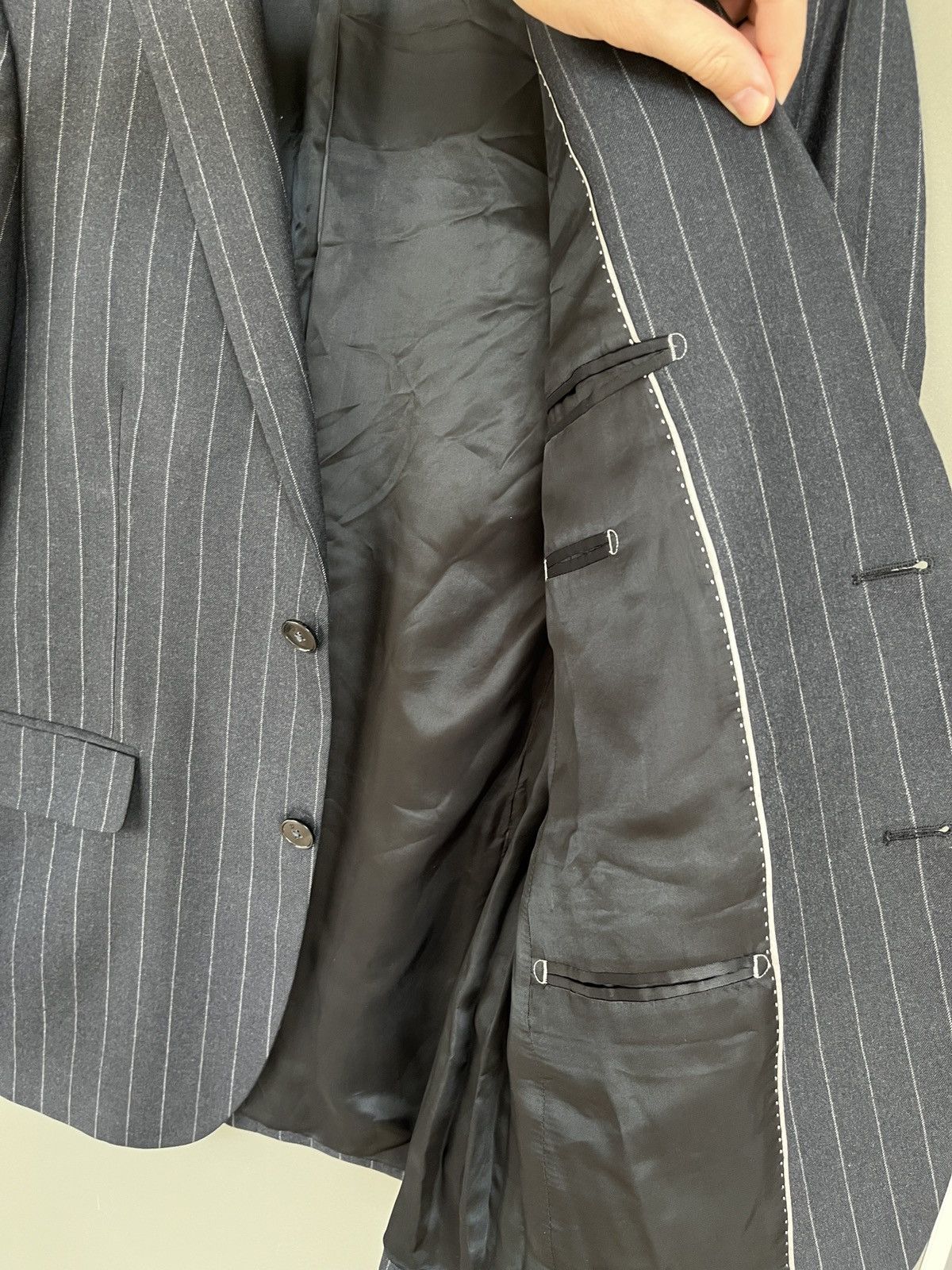 Lardini Lardini Striped Gorgeous Modern Blazer Size 48R - 9 Thumbnail