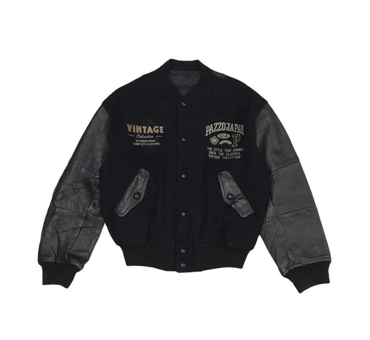 Japanese Brand × Vintage Pazzo Japan World Wild Vintage Collection Varsity Jacket Size US M / EU 48-50 / 2 - 1 Thumbnail
