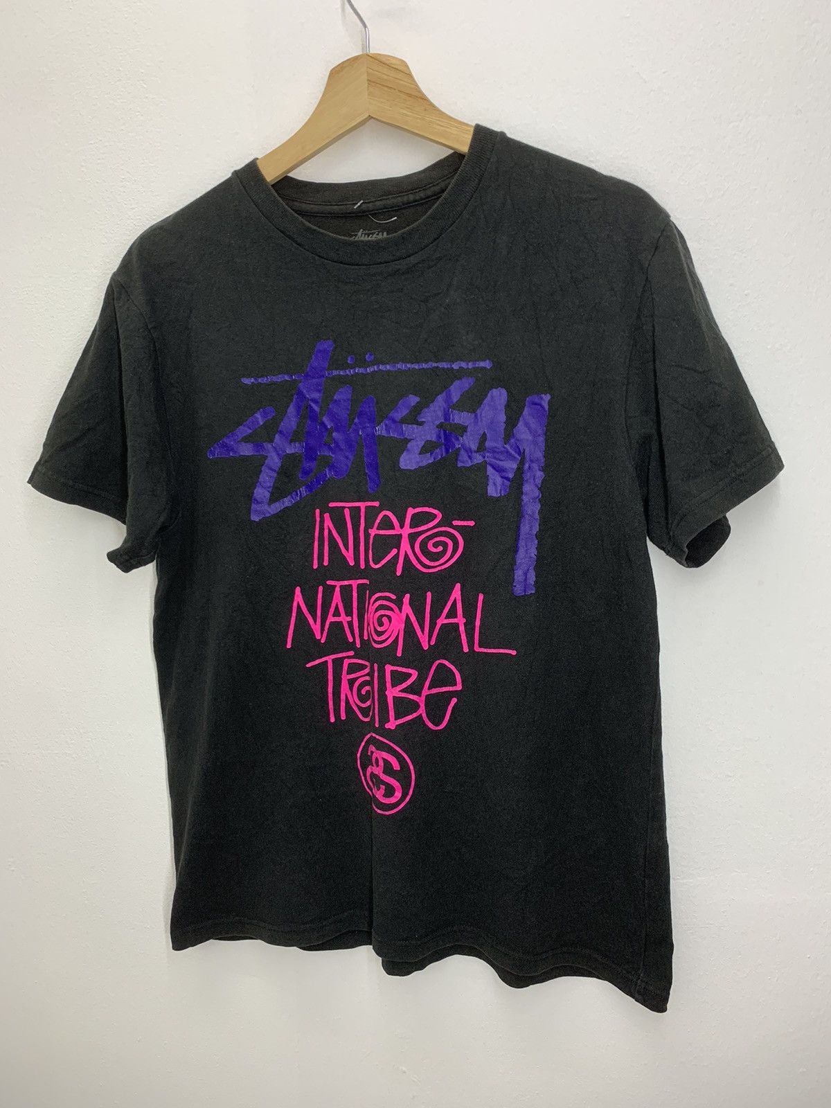 Stussy Vintage Stussy Tribe Faded Tshirt Size US M / EU 48-50 / 2 - 1 Thumbnail