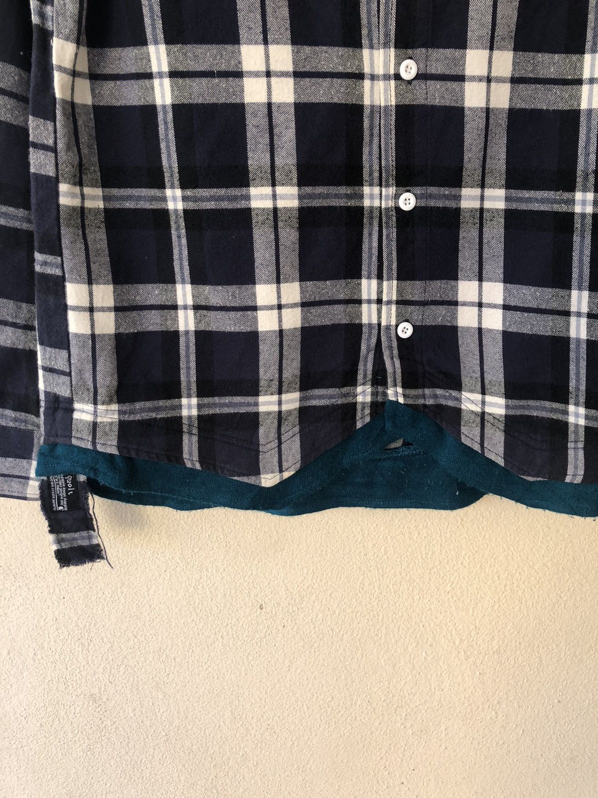 Flannel × Japanese Brand Quolt Mens Vintage Button Flannel Top Size US L / EU 52-54 / 3 - 5 Thumbnail