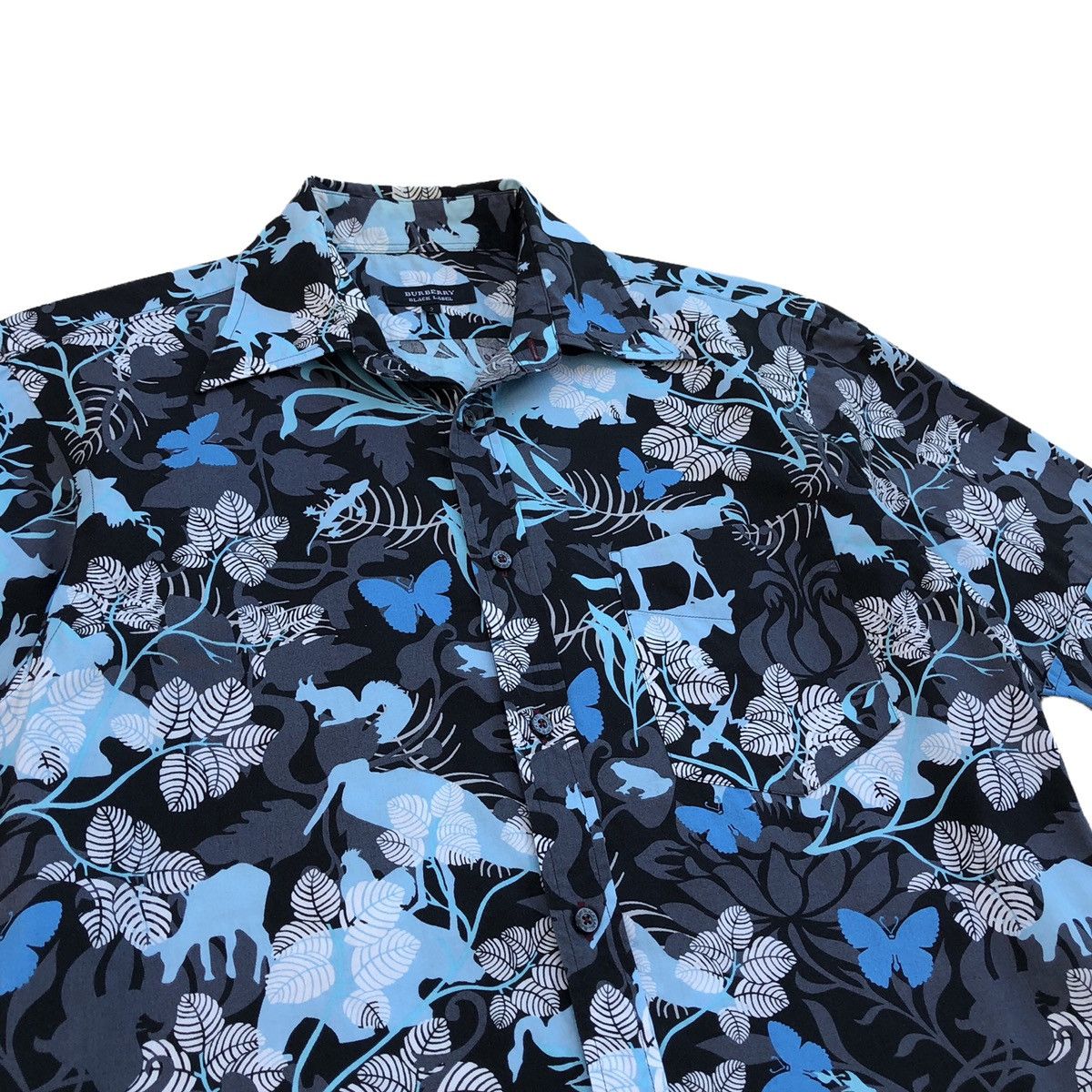 Burberry Burberry Black Label Floral Fauna Short Sleeves Shirt Size US M / EU 48-50 / 2 - 2 Thumbnail