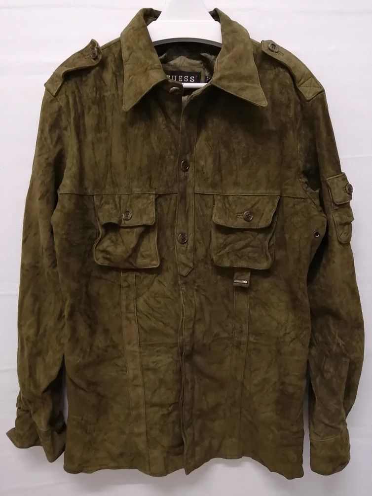 Guess Vintage GUESS Leather Jacket Size US M / EU 48-50 / 2 - 2 Thumbnail