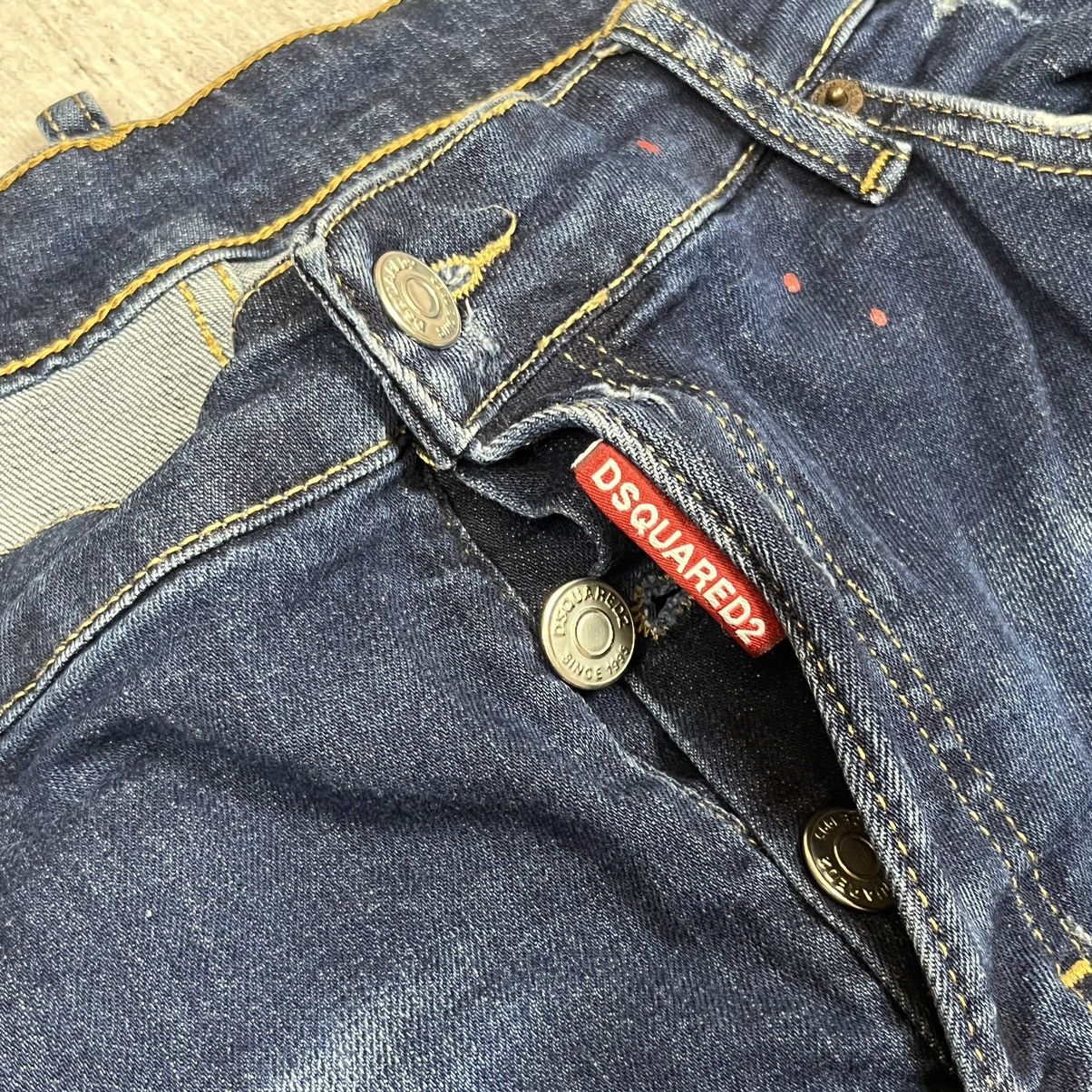 Dsquared2 × Vintage Dsquared2 Icon Ibrahimovich Biker denim jeans pants Size US 34 / EU 50 - 8 Thumbnail