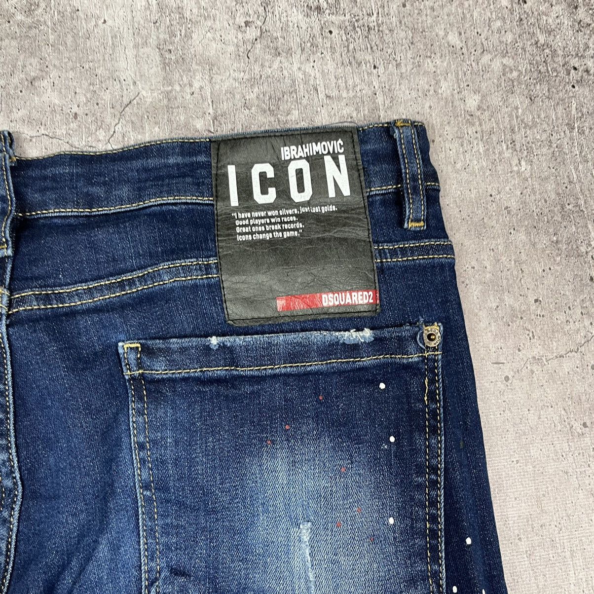 Dsquared2 × Vintage Dsquared2 Icon Ibrahimovich Biker denim jeans pants Size US 34 / EU 50 - 3 Thumbnail