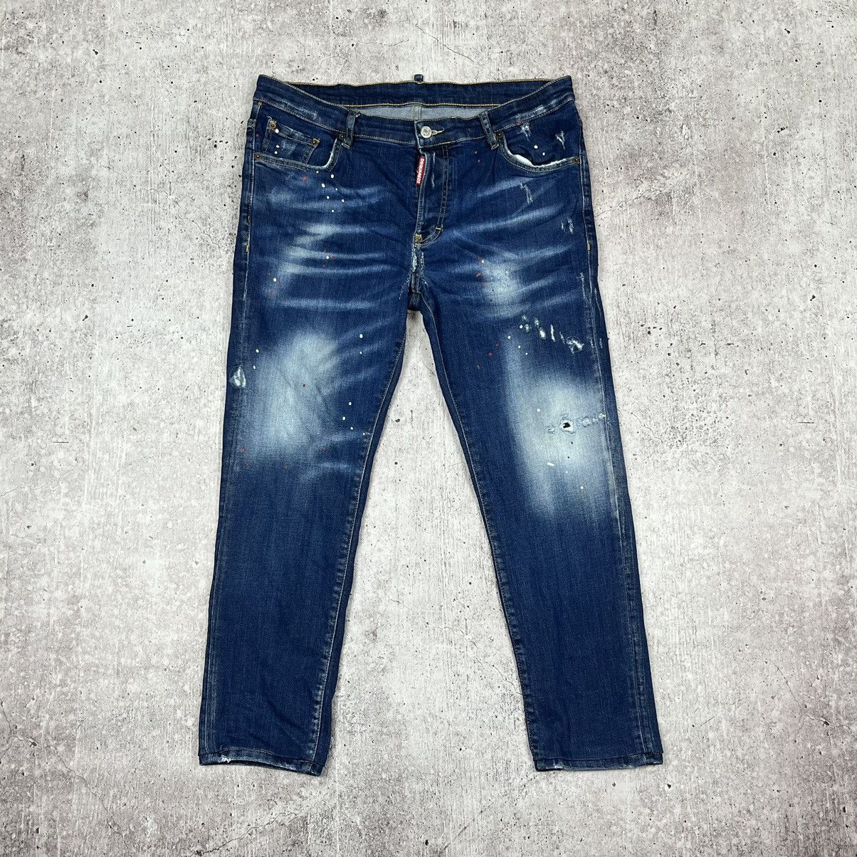 Dsquared2 × Vintage Dsquared2 Icon Ibrahimovich Biker denim jeans pants Size US 34 / EU 50 - 1 Thumbnail