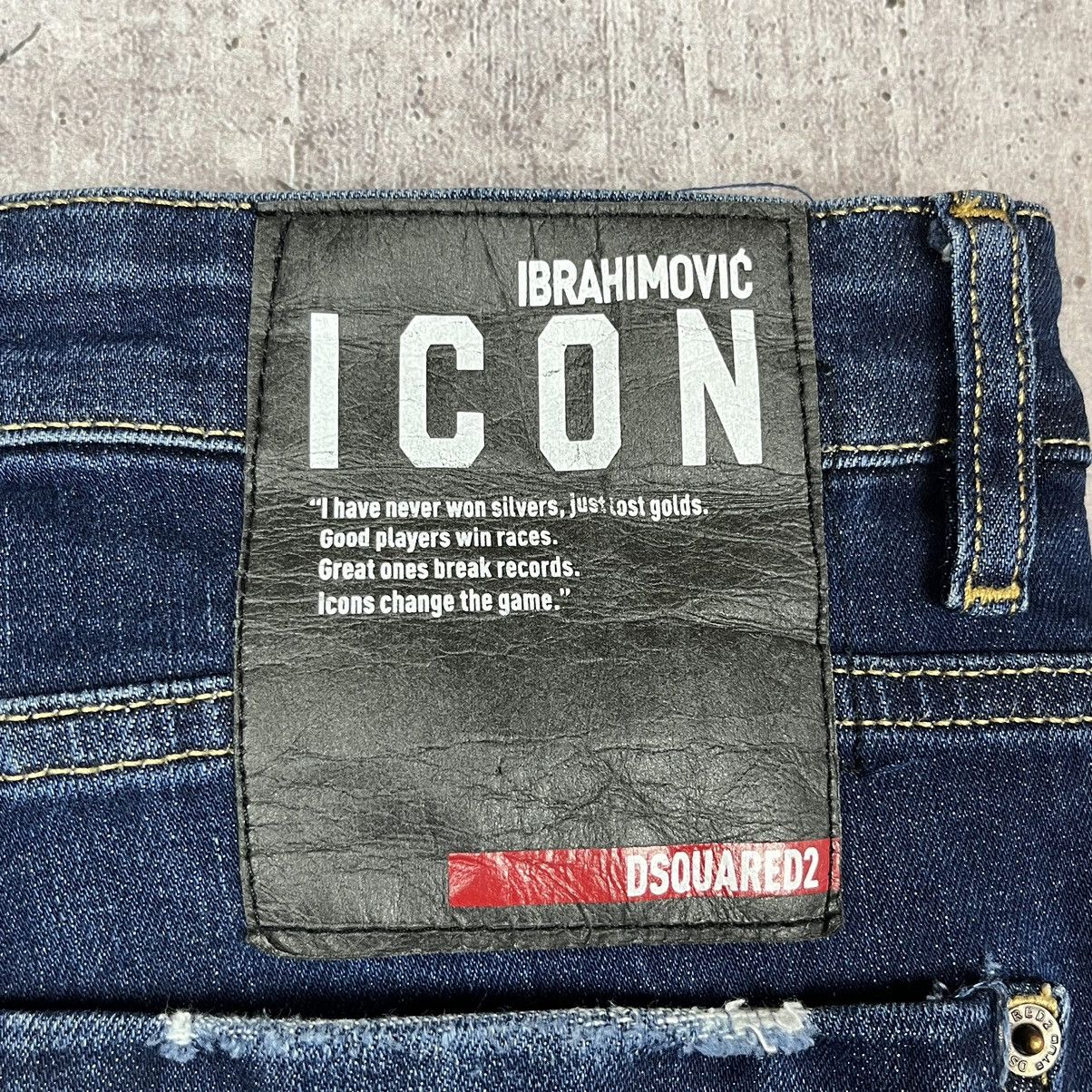 Dsquared2 × Vintage Dsquared2 Icon Ibrahimovich Biker denim jeans pants Size US 34 / EU 50 - 4 Thumbnail