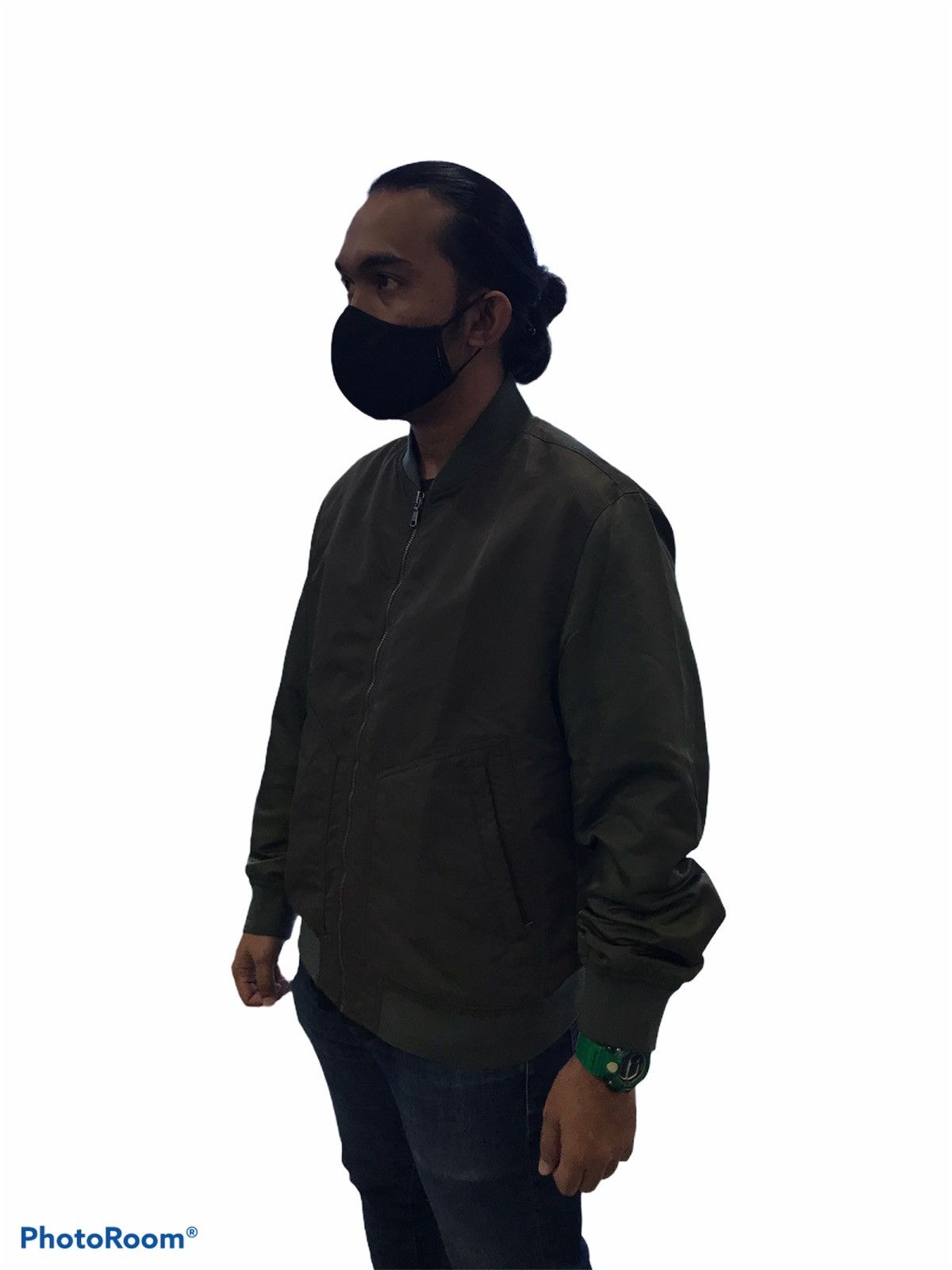 HAZZYS Hazzys olive green army bomber jacket Size US L / EU 52-54 / 3 - 23 Thumbnail