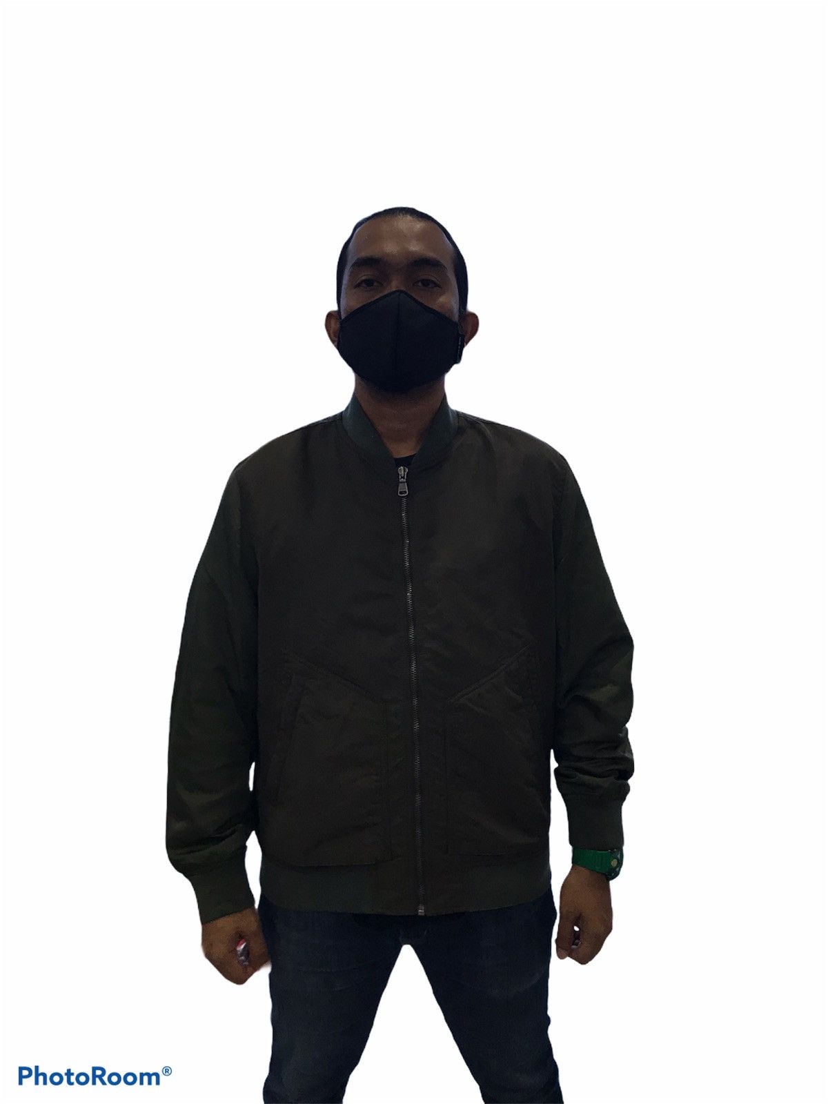 HAZZYS Hazzys olive green army bomber jacket Size US L / EU 52-54 / 3 - 22 Thumbnail