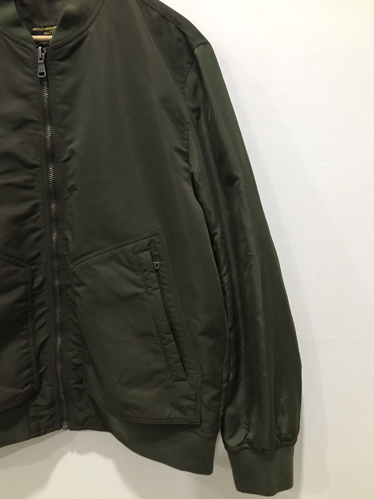 HAZZYS Hazzys olive green army bomber jacket Size US L / EU 52-54 / 3 - 5 Thumbnail