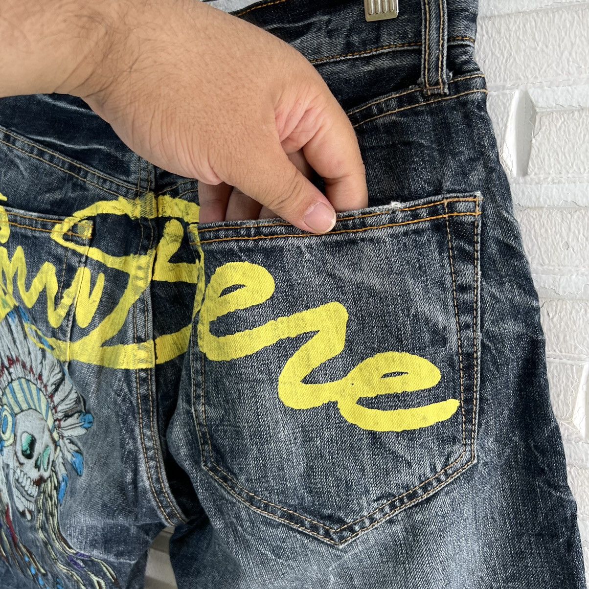 Japanese Brand RARE SORRIDERE SHORT PANTS JEANS PUNK DESIGN BIG LOGO Size US 29 - 5 Thumbnail