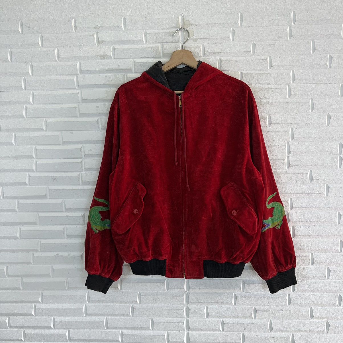 Japanese Brand VINTAGE MR SHINJI VELVET JACKET CROCODILE EMBROIDERY LOGO Size US M / EU 48-50 / 2 - 2 Thumbnail