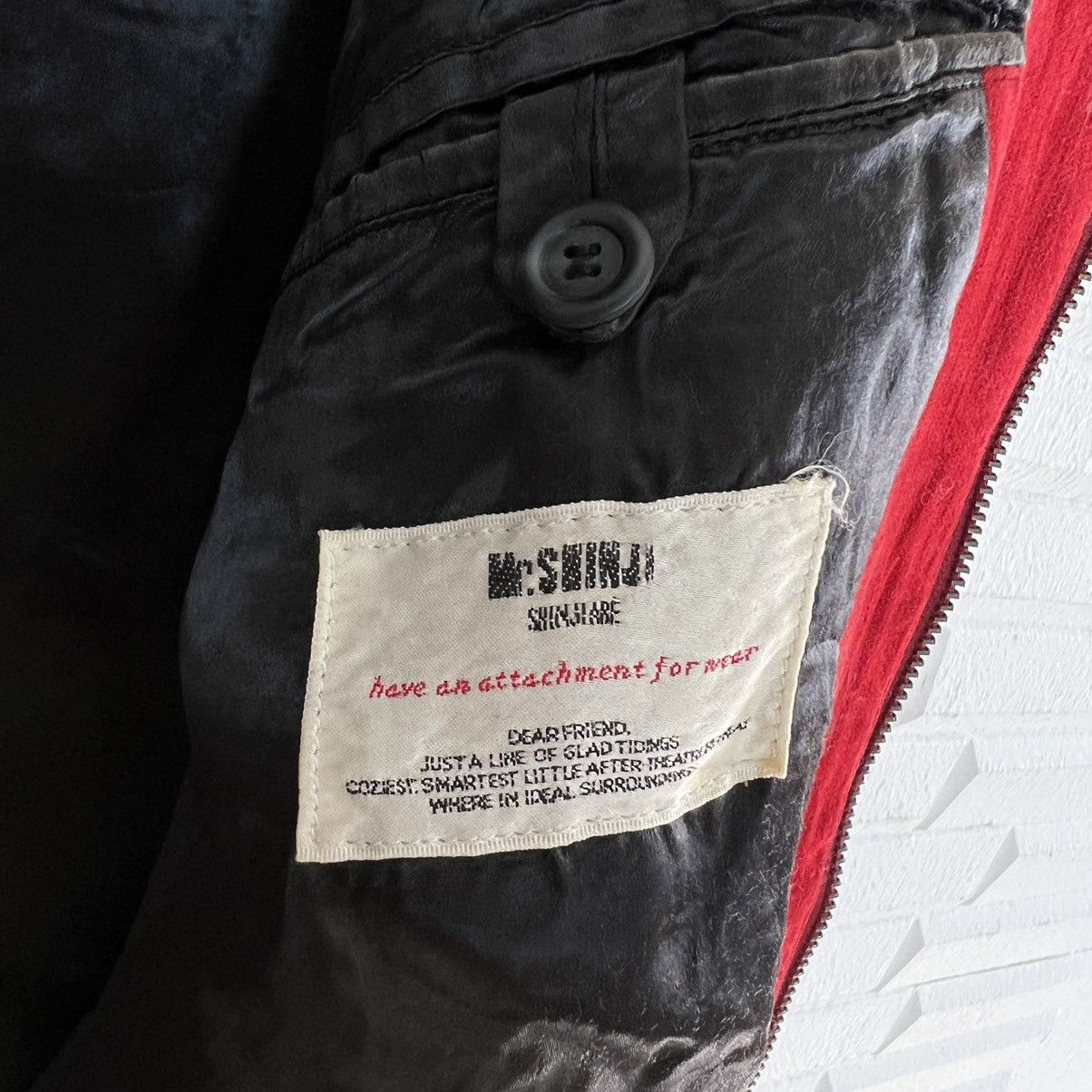 Japanese Brand VINTAGE MR SHINJI VELVET JACKET CROCODILE EMBROIDERY LOGO Size US M / EU 48-50 / 2 - 12 Thumbnail