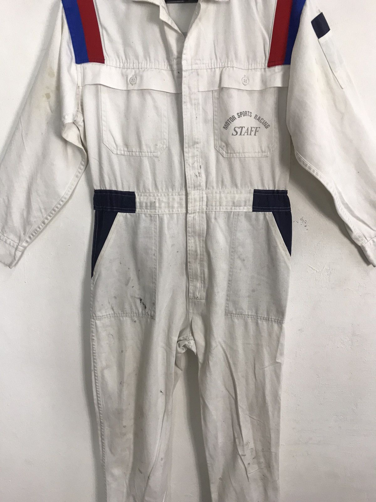 Honda Vintage 90s Honda Motorsport Racing Uniform Staff Overall Size US 37 - 2 Thumbnail