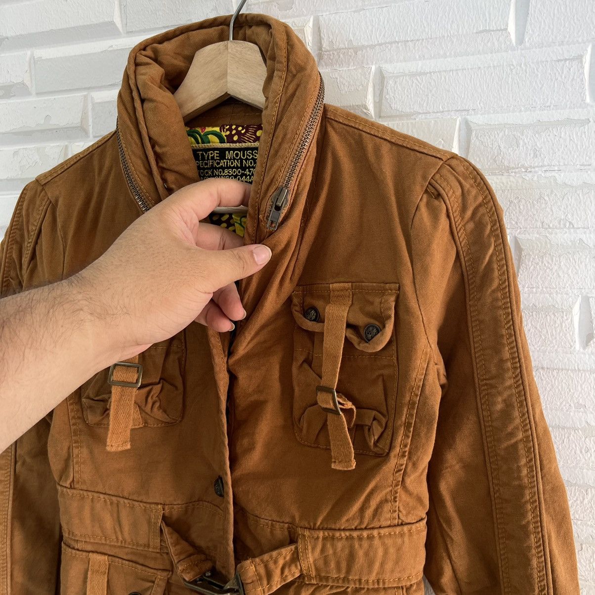 Japanese Brand VINTAGE CROPPED BIKER PARACHUTE BONDAGE JACKET Size US S / EU 44-46 / 1 - 7 Thumbnail