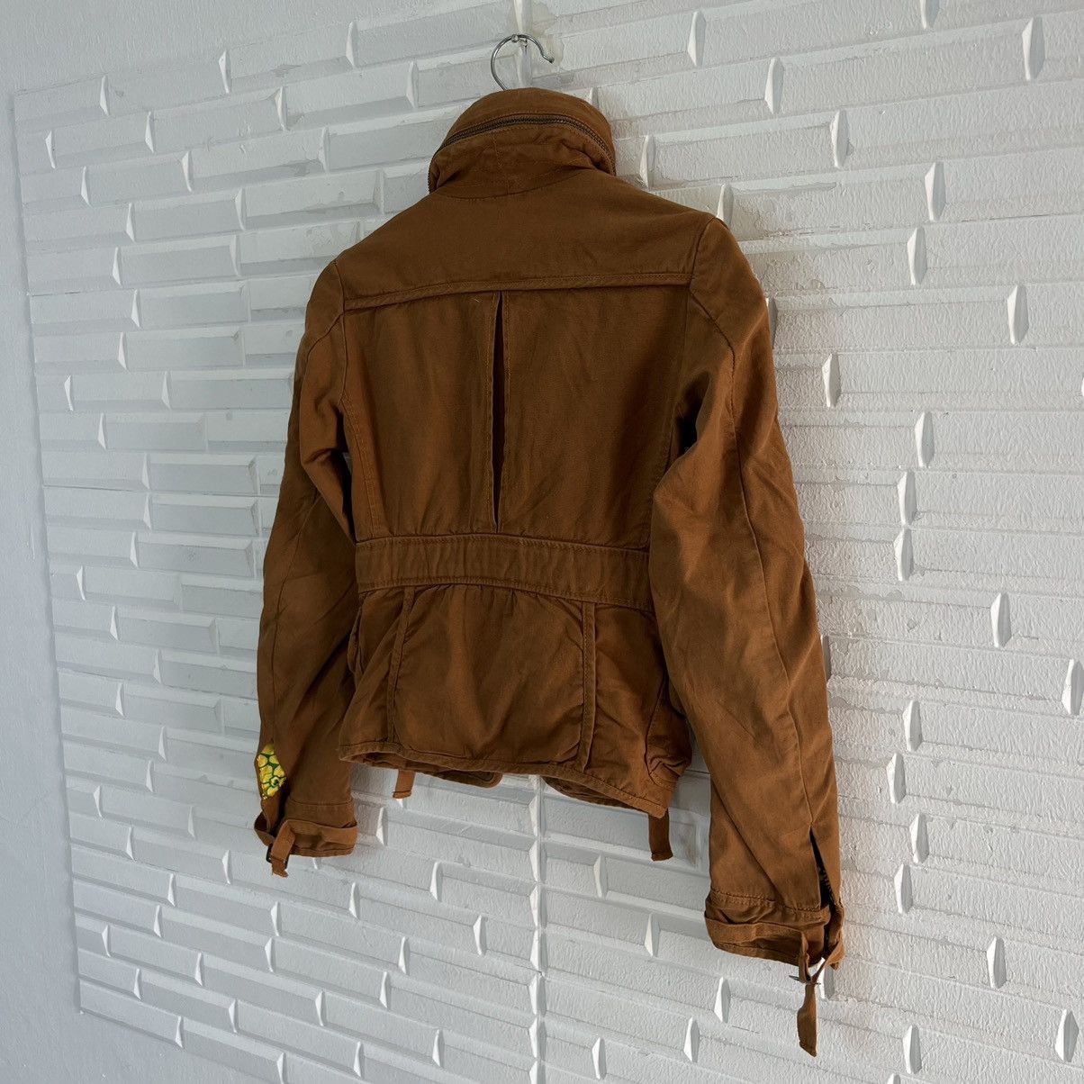 Japanese Brand VINTAGE CROPPED BIKER PARACHUTE BONDAGE JACKET Size US S / EU 44-46 / 1 - 12 Thumbnail