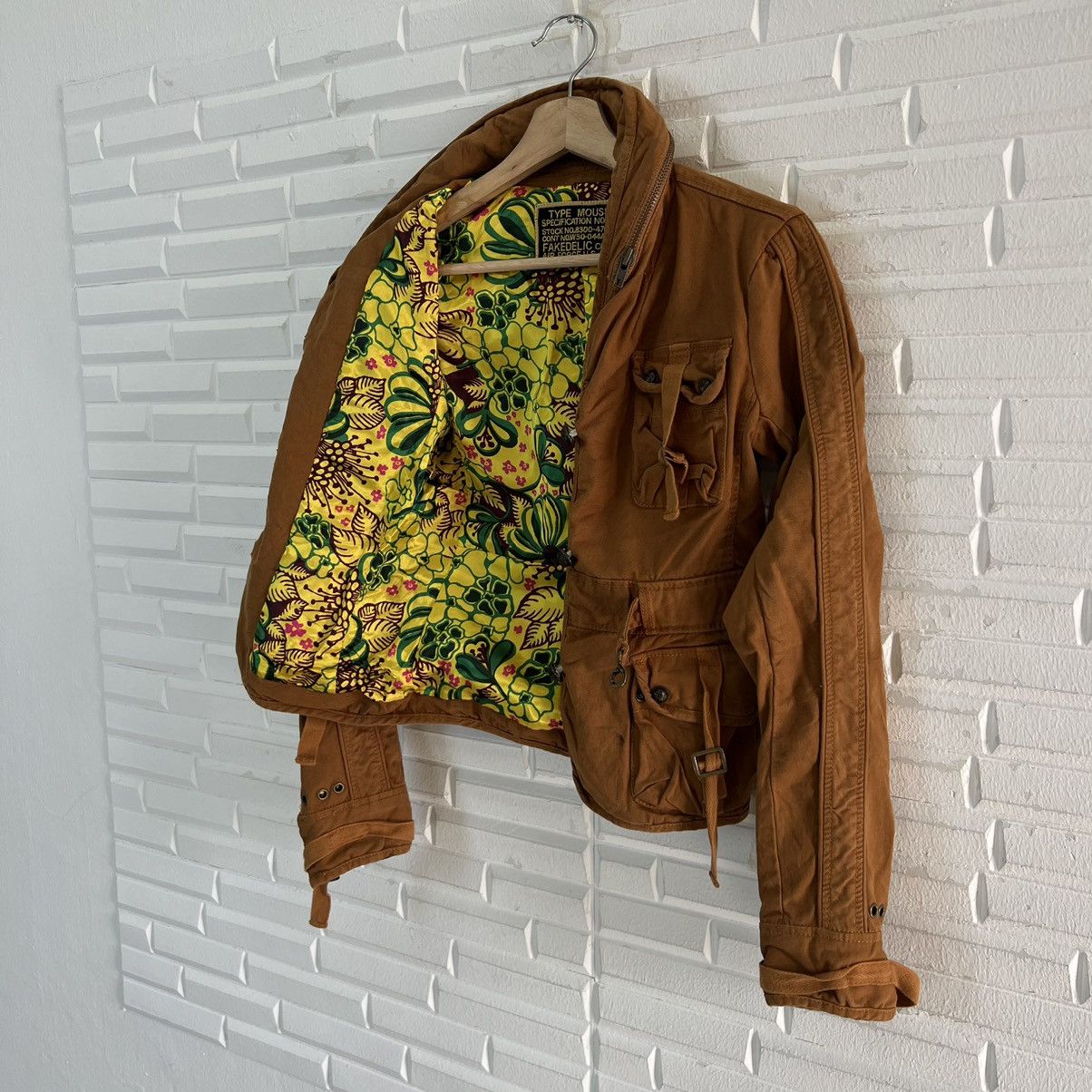 Japanese Brand VINTAGE CROPPED BIKER PARACHUTE BONDAGE JACKET Size US S / EU 44-46 / 1 - 14 Thumbnail