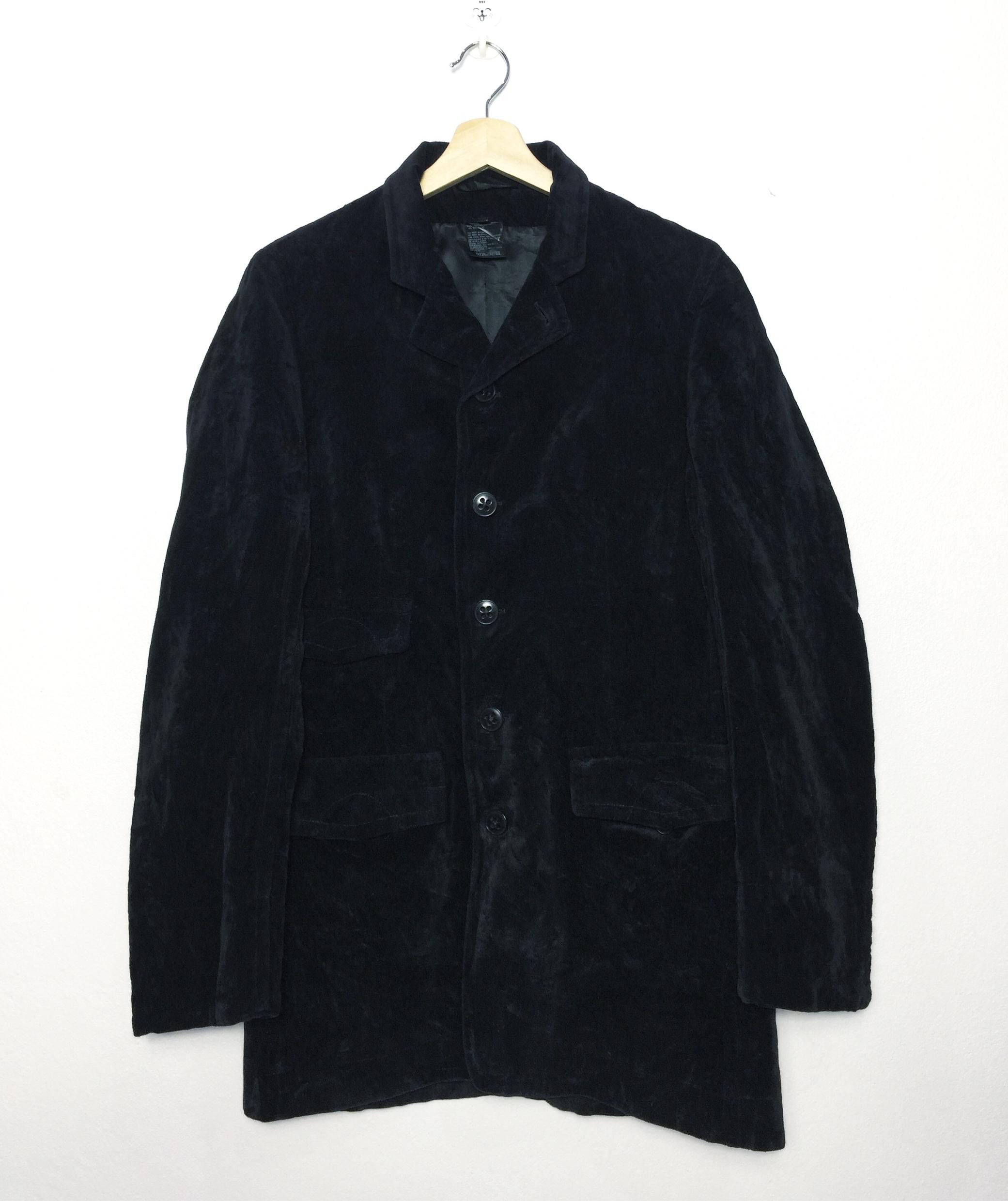 Ann Demeulemeester Rare Ann Demeulemeester Black Velvet Jacket Made in Italy Size US XXS / EU 40 - 1 Thumbnail