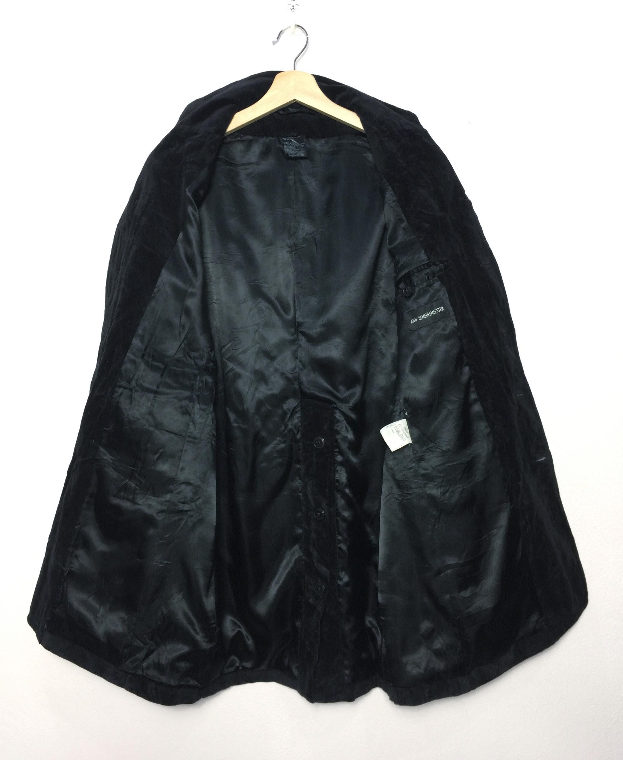 Ann Demeulemeester Rare Ann Demeulemeester Black Velvet Jacket Made in Italy Size US XXS / EU 40 - 7 Thumbnail