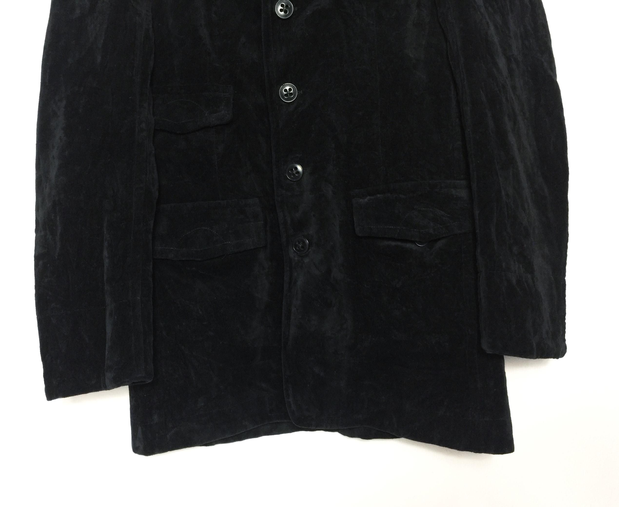 Ann Demeulemeester Rare Ann Demeulemeester Black Velvet Jacket Made in Italy Size US XXS / EU 40 - 3 Thumbnail