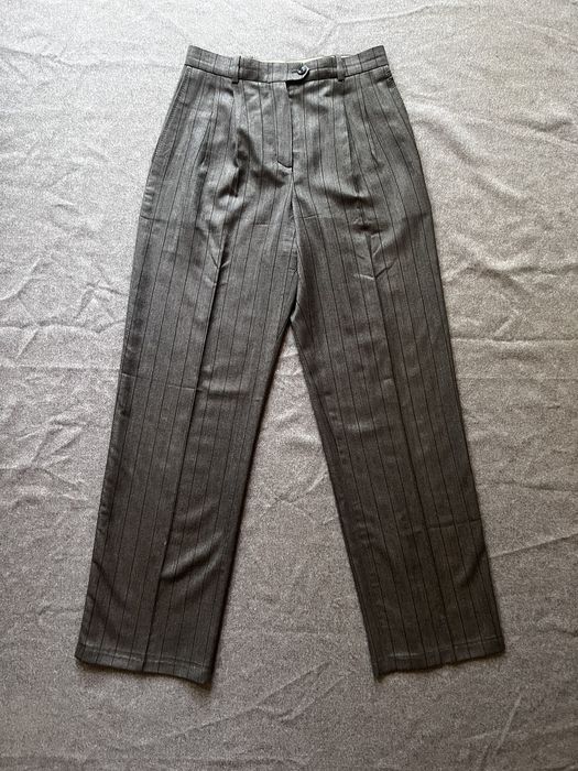 Hermes Margiela-Era Striped Cashmere Trousers | Grailed