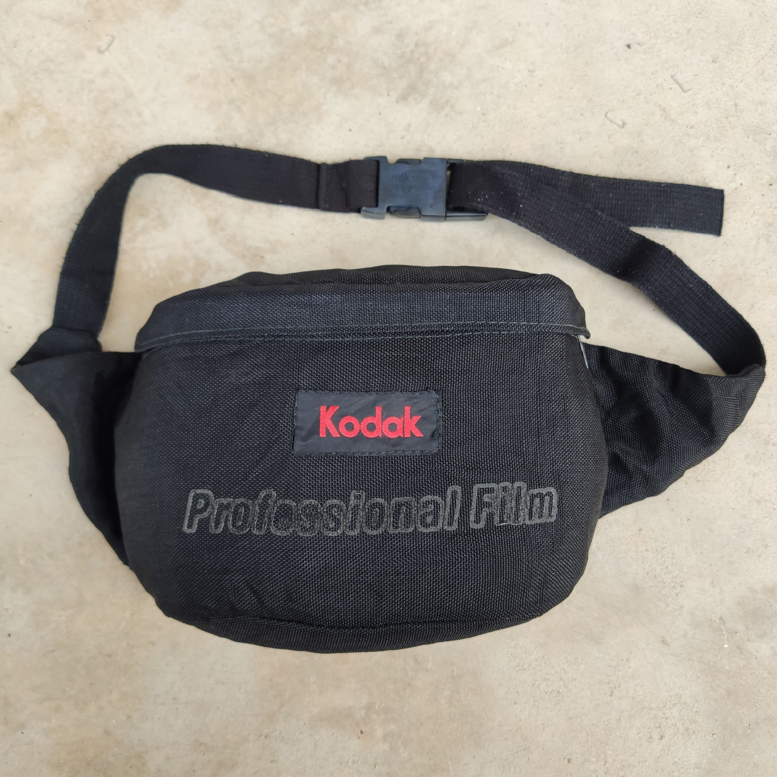 Pre-owned Kodak X Very Rare Vintage Kodak Professional Film Fanny Pack/waistbag In Black
