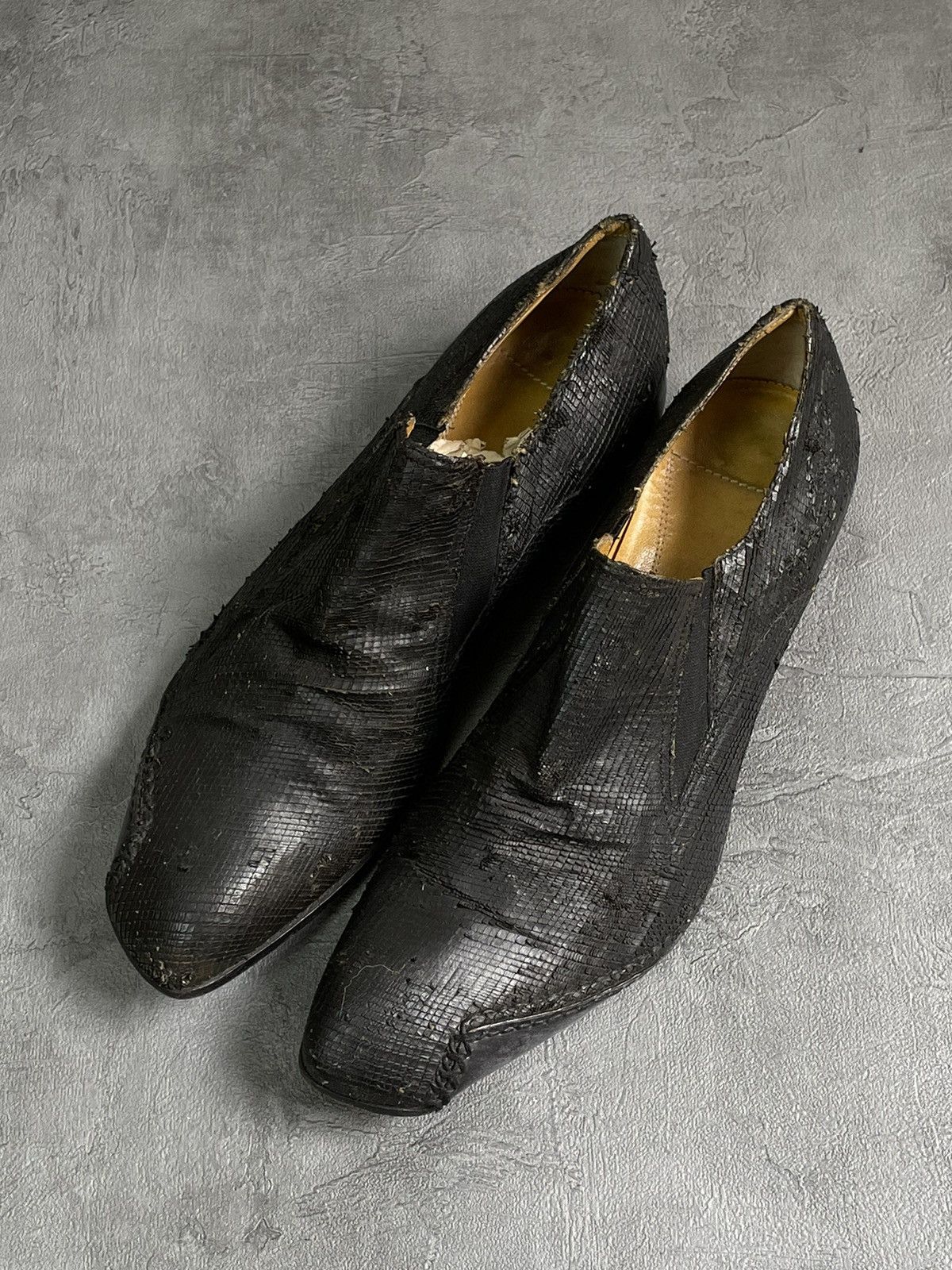 Vintage Sebastiano Migliore snake skin boots