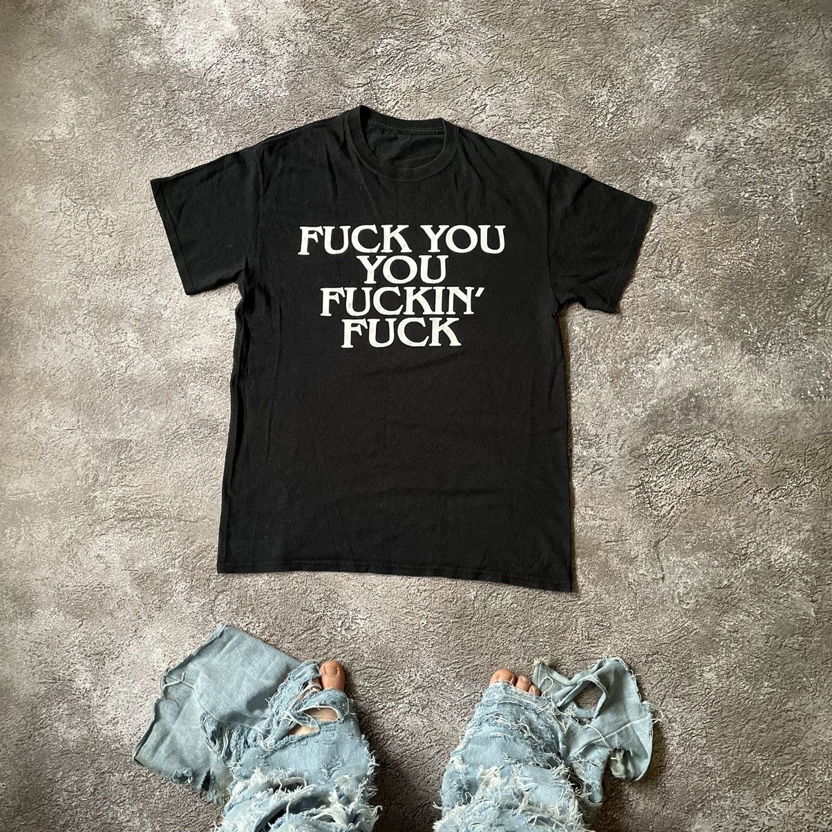 Vintage Vintage Y2K Graphic Tee Punk Streetwear Black Small Baggy Size US S / EU 44-46 / 1 - 1 Thumbnail