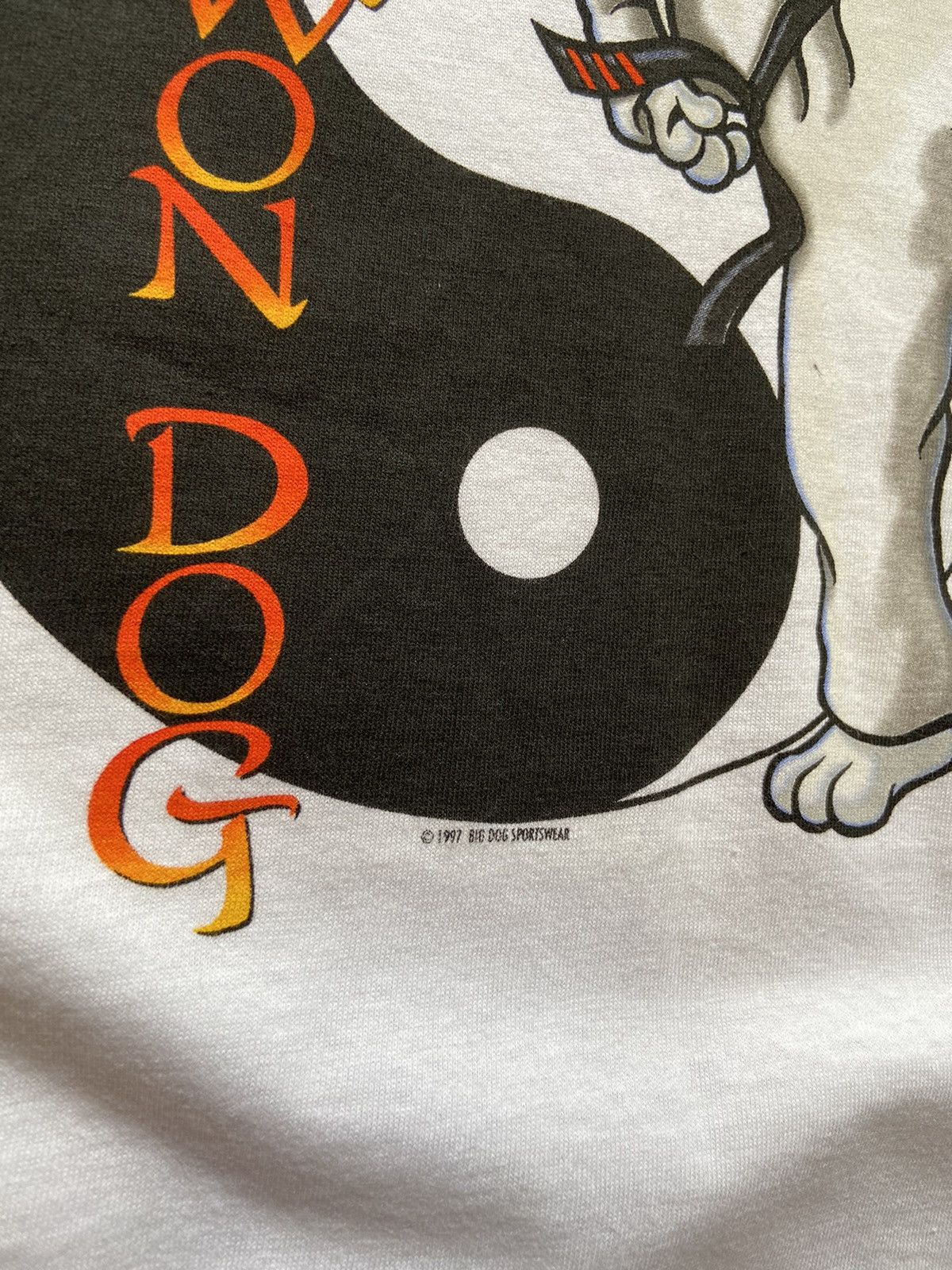 Vintage Vintage Big Dogs "Tae Kwon Dog" Santa Barbara Humor T Shirt Size US XL / EU 56 / 4 - 8 Thumbnail