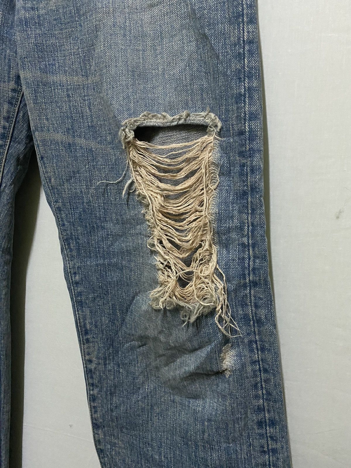 Japanese Brand Thrashed Jeans Size US 30 / EU 46 - 4 Thumbnail