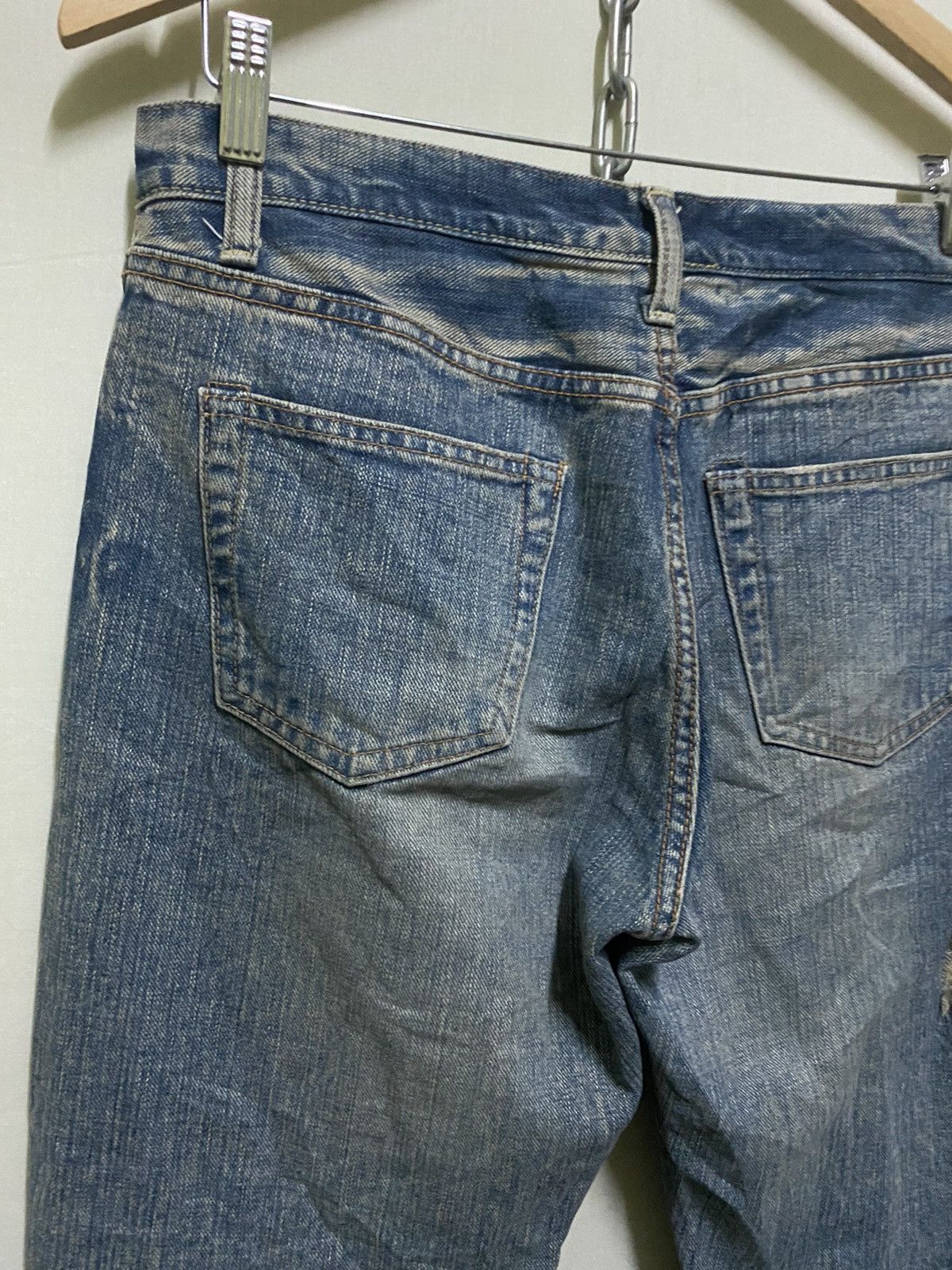 Japanese Brand Thrashed Jeans Size US 30 / EU 46 - 9 Thumbnail