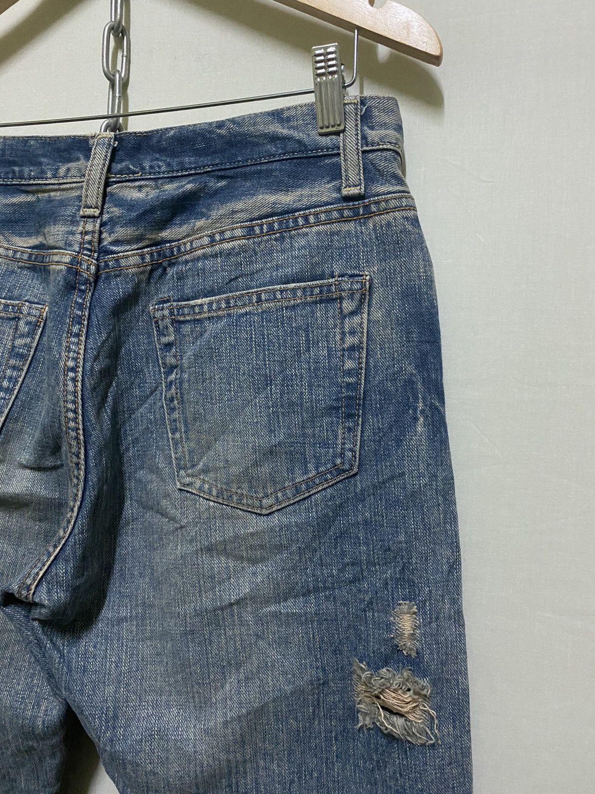 Japanese Brand Thrashed Jeans Size US 30 / EU 46 - 8 Thumbnail