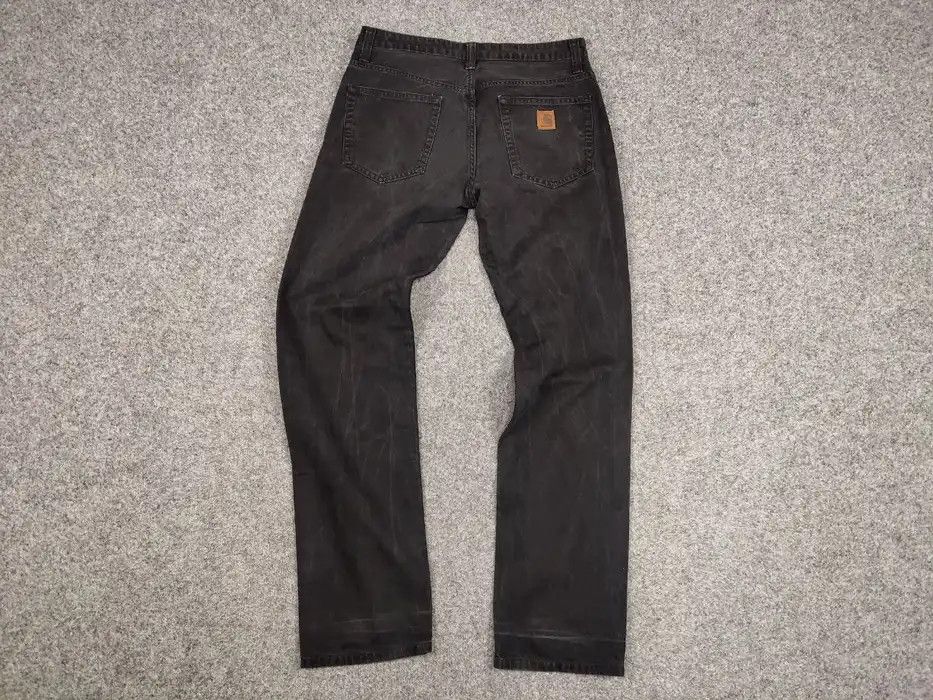 Carhartt Vintage 90's Carhartt Slim Pants Black Denim Casual Jeans Size US 31 - 6 Thumbnail