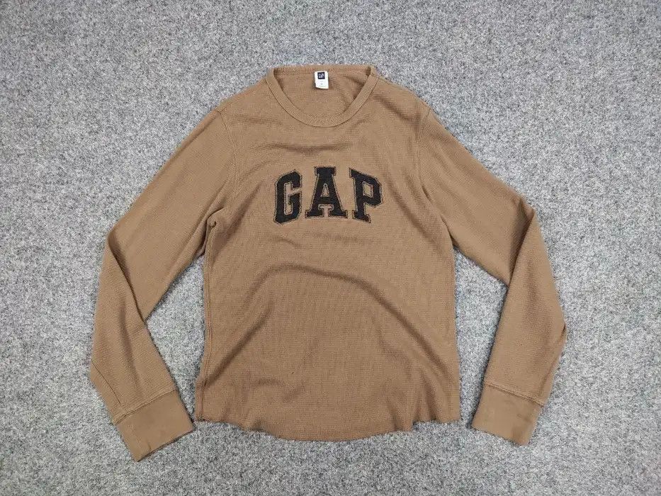 Gap Vintage 90's Gap light men's Sweatshirt in brown Logo Hype Size US M / EU 48-50 / 2 - 5 Thumbnail