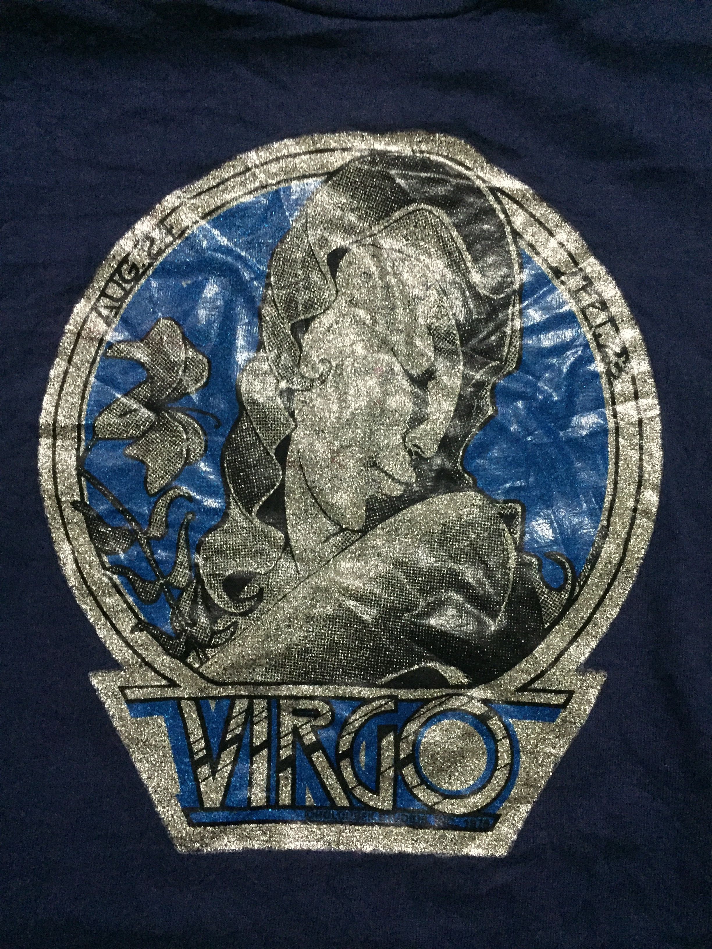Vintage Vintage t shirt iron on virgo 1978 Size US M / EU 48-50 / 2 - 5 Thumbnail