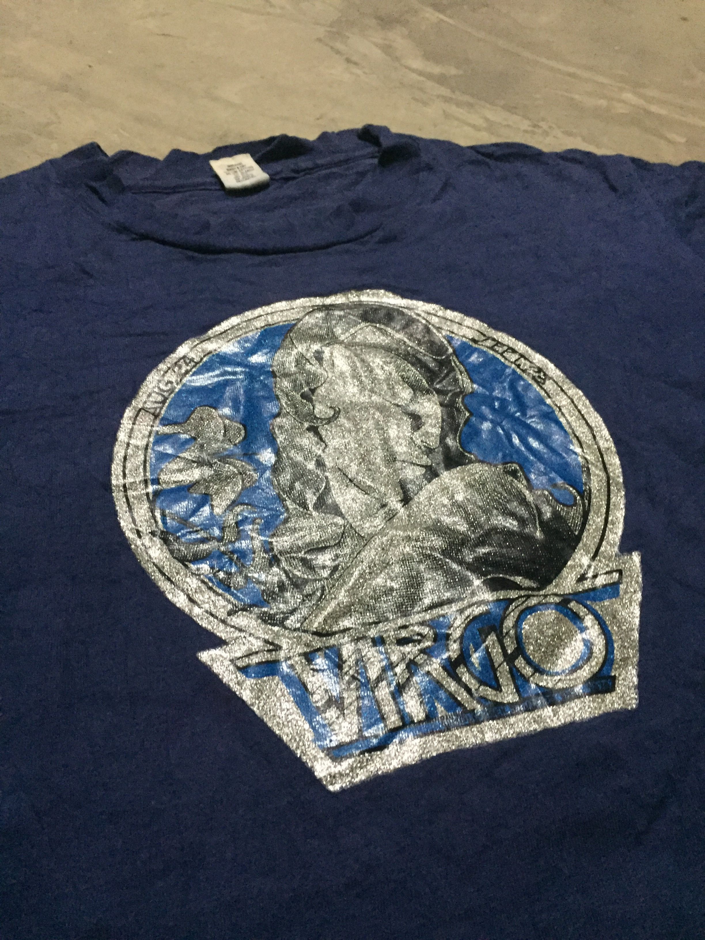 Vintage Vintage t shirt iron on virgo 1978 Size US M / EU 48-50 / 2 - 2 Thumbnail