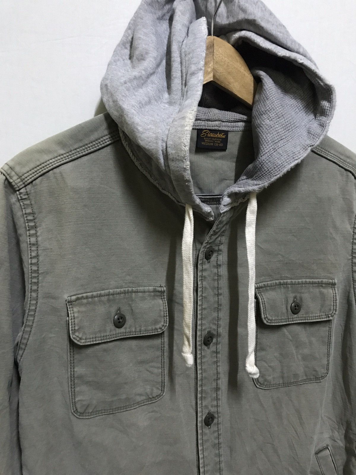 Japanese Brand Slap Shot Sun Faded Shirt Hoodie Japan Size US M / EU 48-50 / 2 - 2 Thumbnail