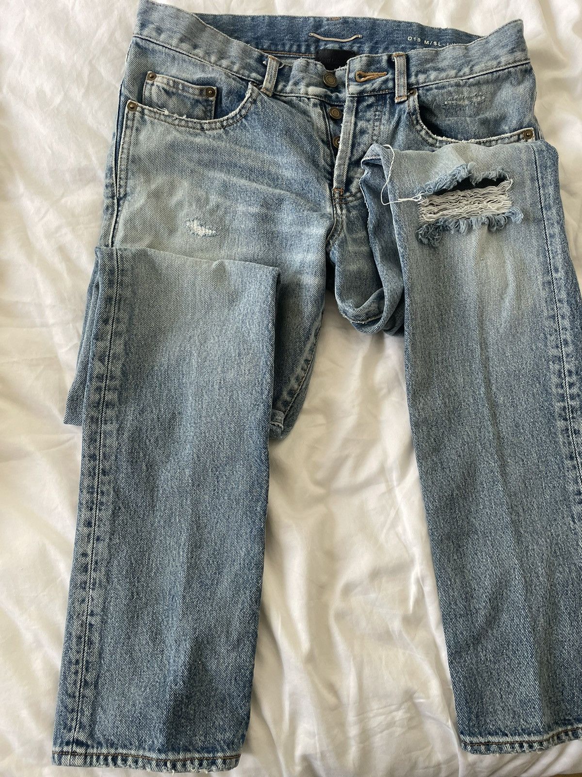 Saint Laurent Paris Saint Laurent Denim Jeans Size US 29 - 11 Thumbnail