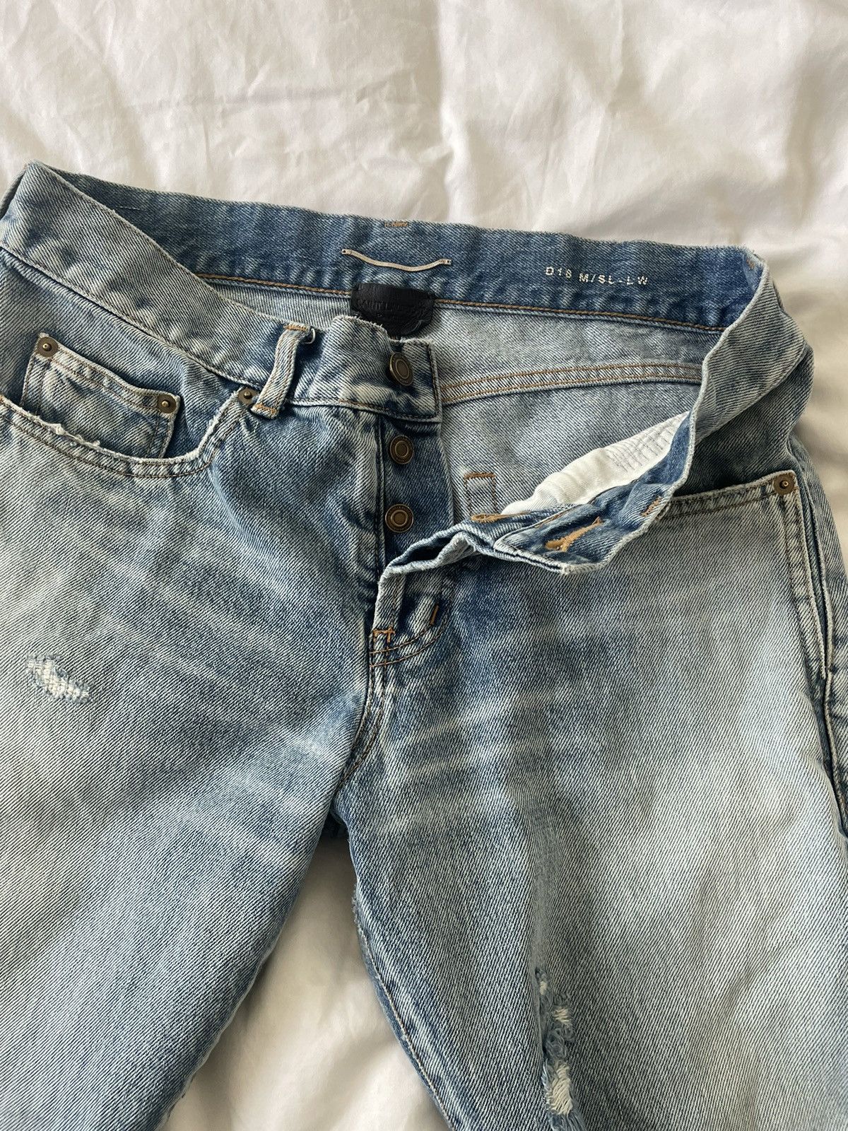 Saint Laurent Paris Saint Laurent Denim Jeans Size US 29 - 1 Thumbnail