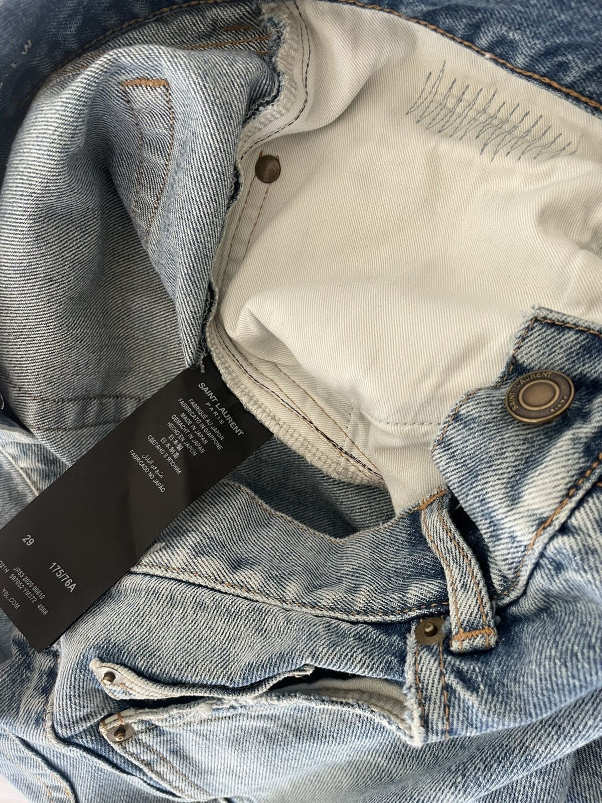 Saint Laurent Paris Saint Laurent Denim Jeans Size US 29 - 4 Thumbnail