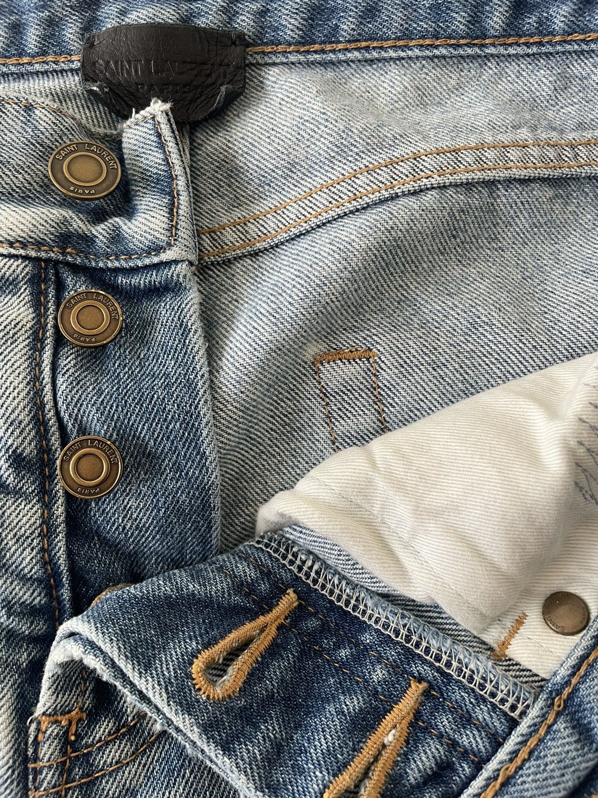 Saint Laurent Paris Saint Laurent Denim Jeans Size US 29 - 6 Thumbnail