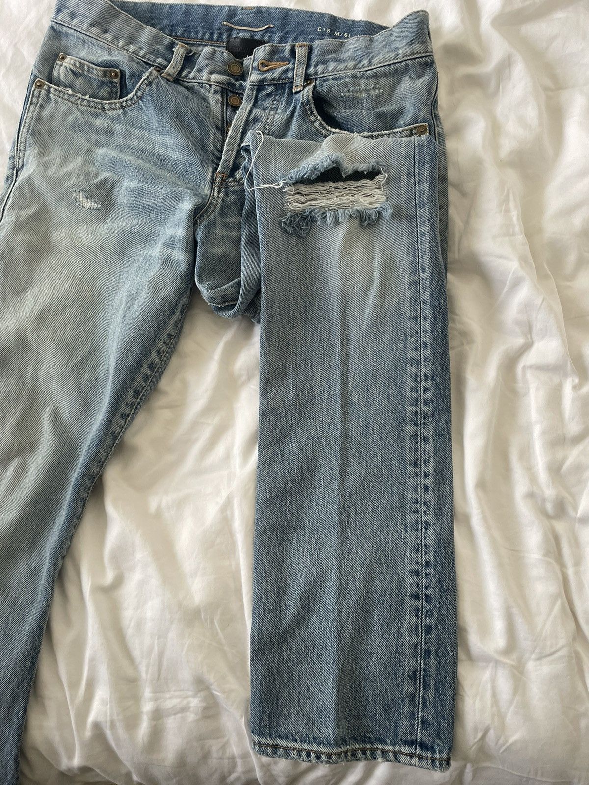 Saint Laurent Paris Saint Laurent Denim Jeans Size US 29 - 10 Thumbnail