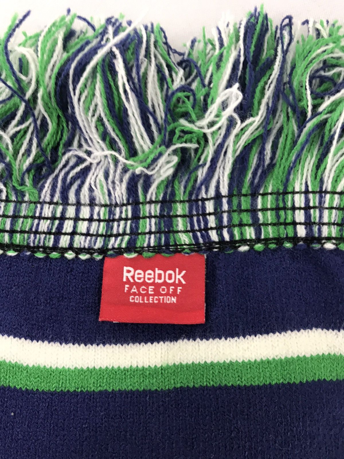 Vintage Muffler Scarf Reebok Vancouver Canucks NHL