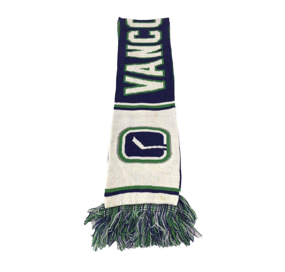 Vintage Muffler Scarf Reebok Vancouver Canucks NHL