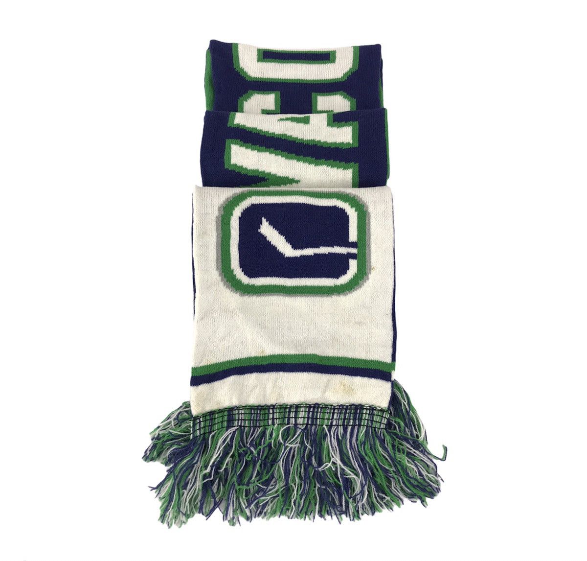 Vintage Muffler Scarf Reebok Vancouver Canucks NHL