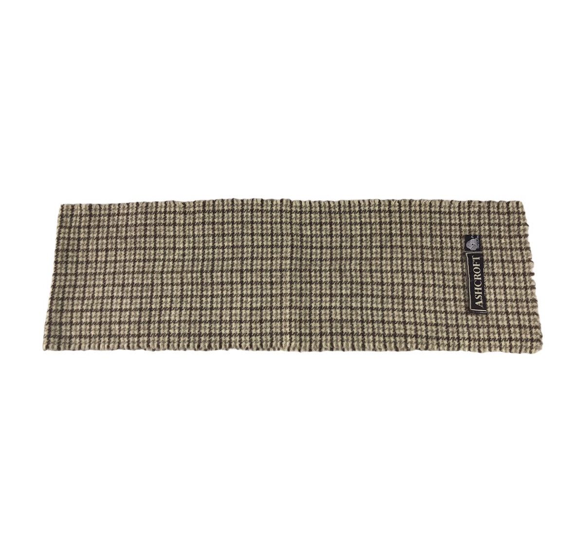 Designer × Vintage Vintage Ashcroft Plaid Checked Muffler Scarf Luxury Size ONE SIZE - 2 Thumbnail