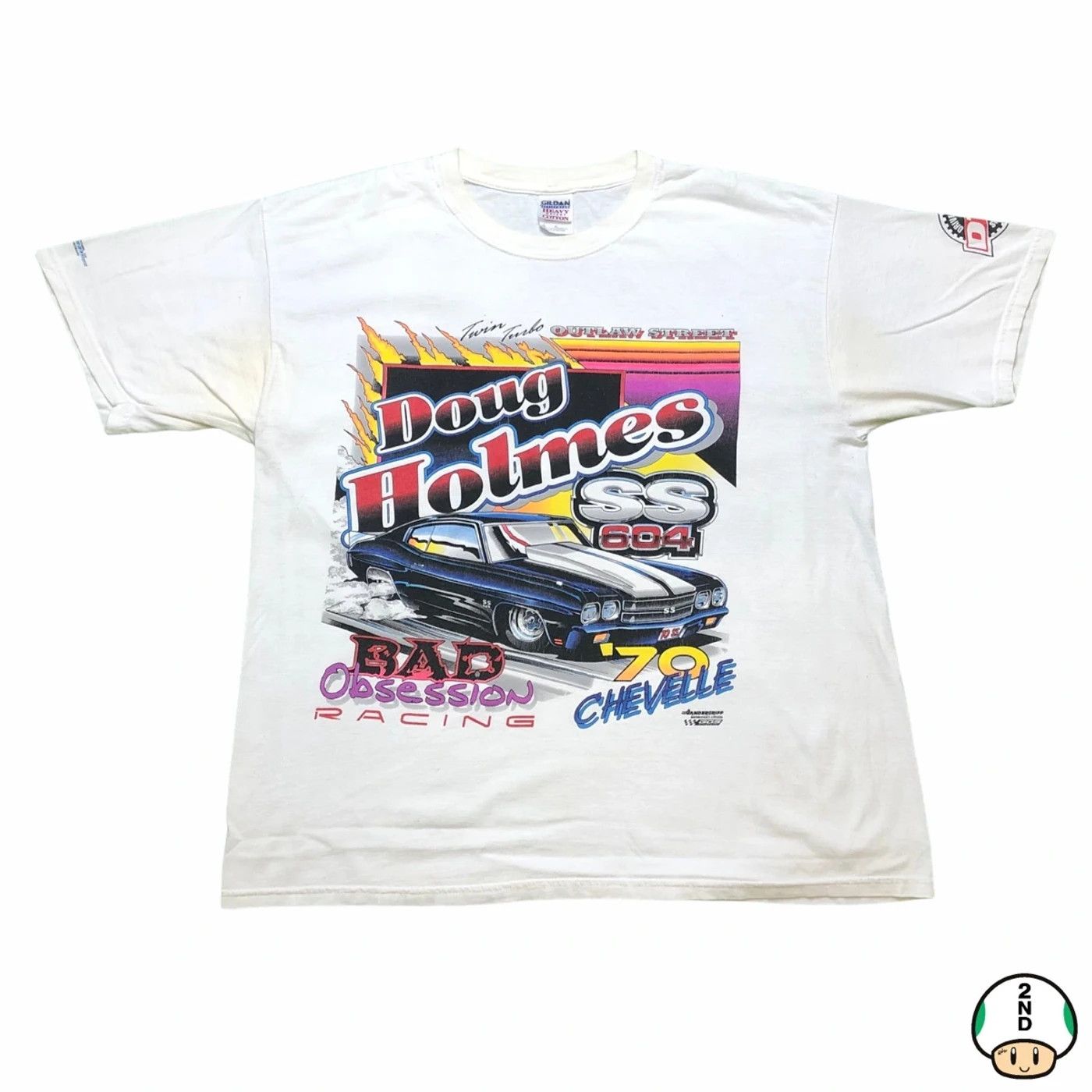 NASCAR Vintage Y2K Doug Holmes NASCAR T Shirt XL Racing Graphic Tee Size US XL / EU 56 / 4 - 1 Thumbnail
