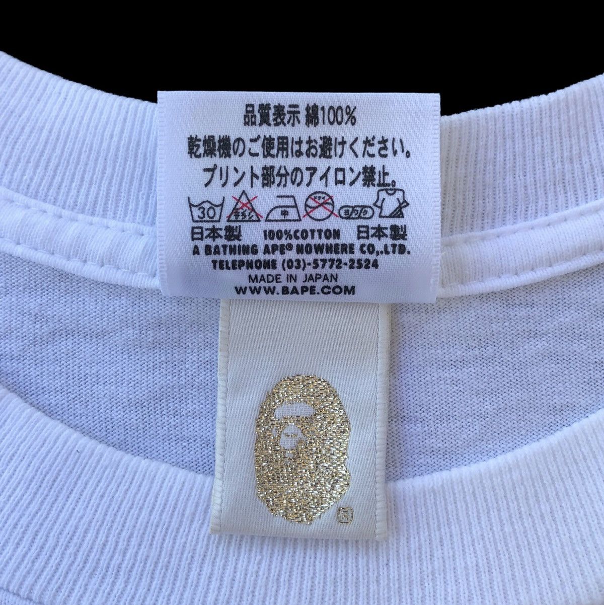 Bape WLIABA Tee Size US M / EU 48-50 / 2 - 13 Thumbnail